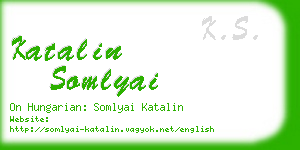 katalin somlyai business card